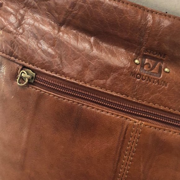 DONATED Brown Stone Mountain leather purse - Picture 9 of 15